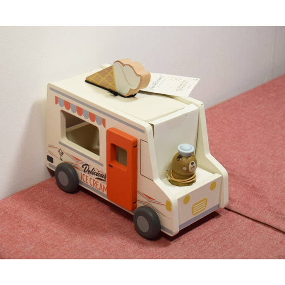Hearth & Hand with Magnolia Toy Ice Cream Truck with Bear Pal - Picture 1 of 8